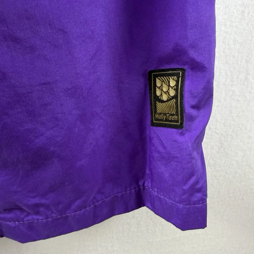 VTG Helly Hansen Helly Tech Waterproof Full Zip Rain Snow Wear‎ Over Pants Sz S